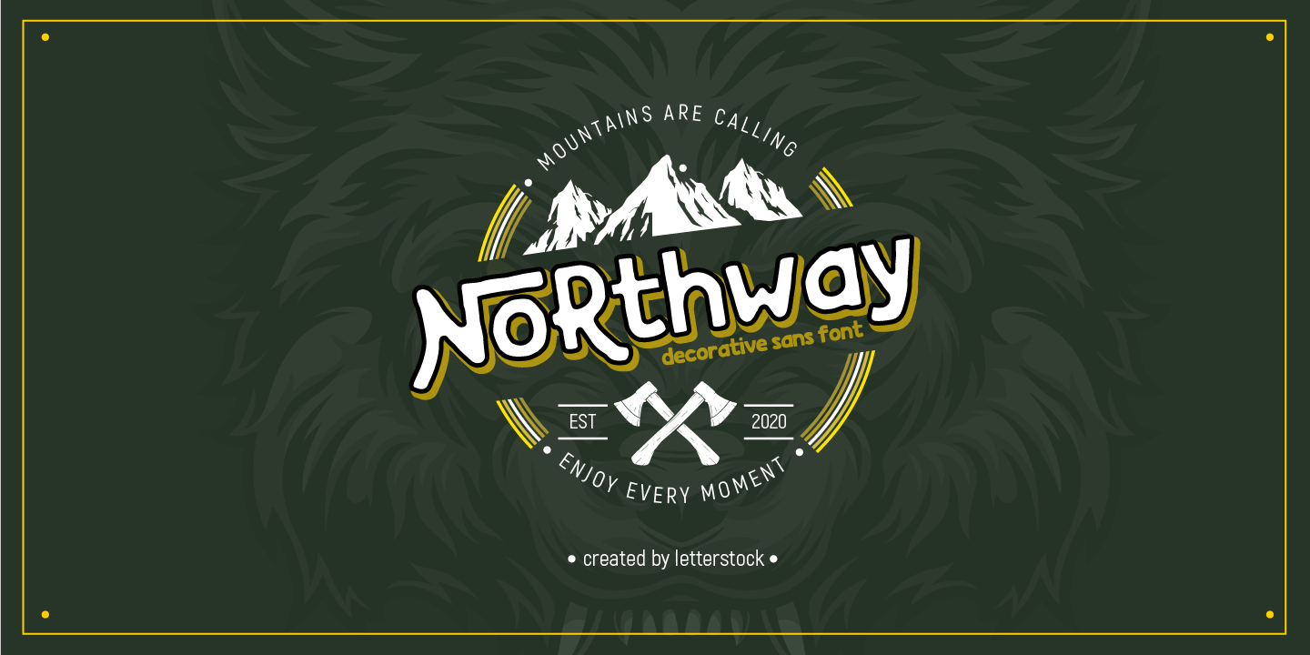 Пример шрифта Northway #8